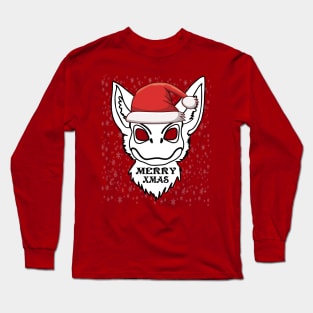 Dino Christmas Fursuit, Cute Santa furry fursona Long Sleeve T-Shirt